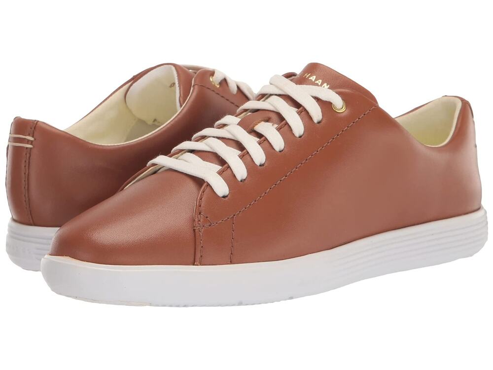 Cole Haan Grand Crosscourt II Shoes Lace Up Leather Sneakers Brown Womens Sz 9B